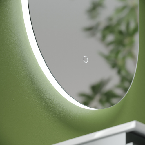 Зеркало с подсветкой Sancos Oval OV45C 50х90 подвесное - фото 5